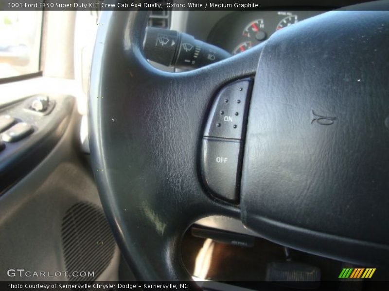 Oxford White / Medium Graphite 2001 Ford F350 Super Duty XLT Crew Cab 4x4 Dually