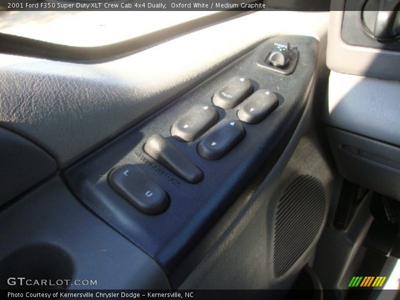 Oxford White / Medium Graphite 2001 Ford F350 Super Duty XLT Crew Cab 4x4 Dually