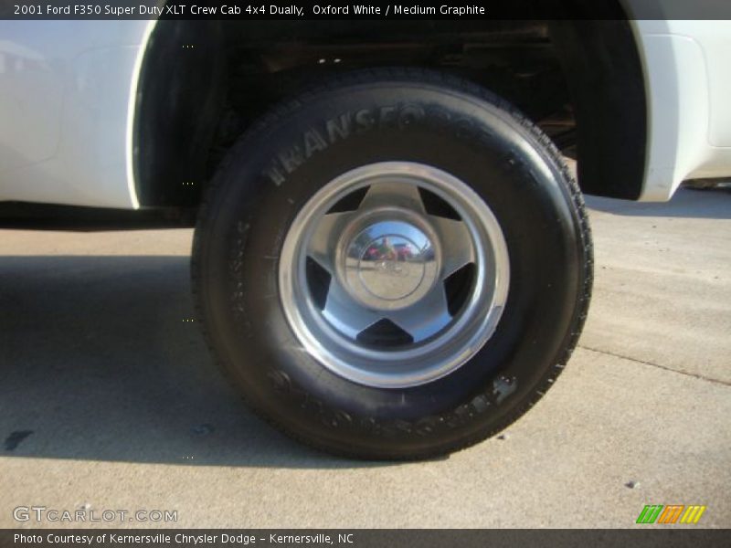 Oxford White / Medium Graphite 2001 Ford F350 Super Duty XLT Crew Cab 4x4 Dually