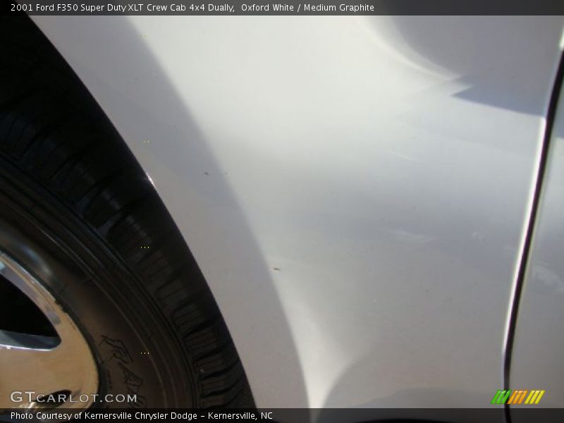 Oxford White / Medium Graphite 2001 Ford F350 Super Duty XLT Crew Cab 4x4 Dually