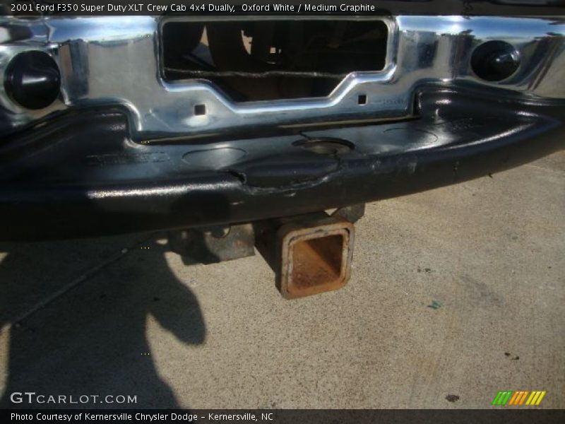 Oxford White / Medium Graphite 2001 Ford F350 Super Duty XLT Crew Cab 4x4 Dually