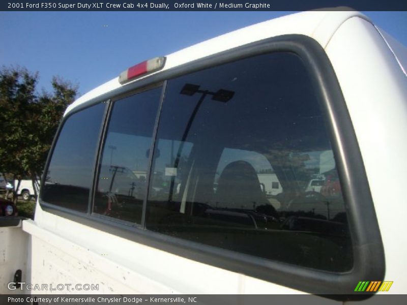 Oxford White / Medium Graphite 2001 Ford F350 Super Duty XLT Crew Cab 4x4 Dually