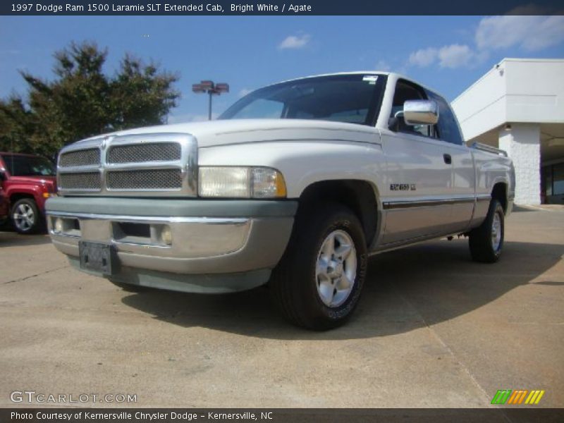 Bright White / Agate 1997 Dodge Ram 1500 Laramie SLT Extended Cab