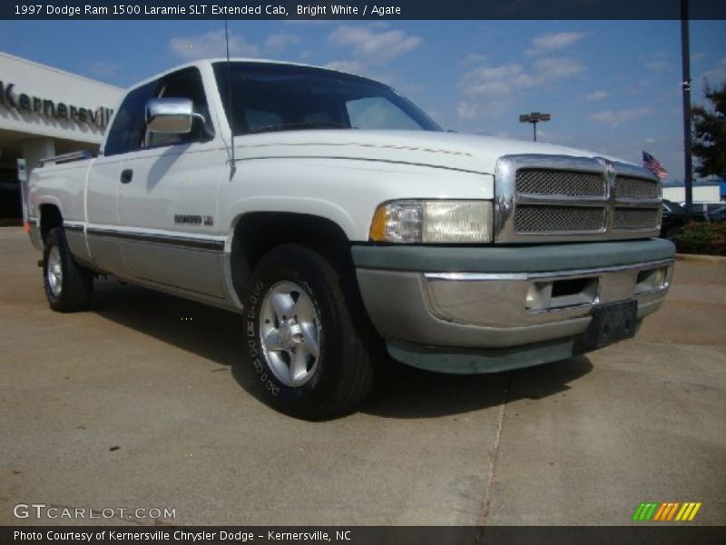 Bright White / Agate 1997 Dodge Ram 1500 Laramie SLT Extended Cab