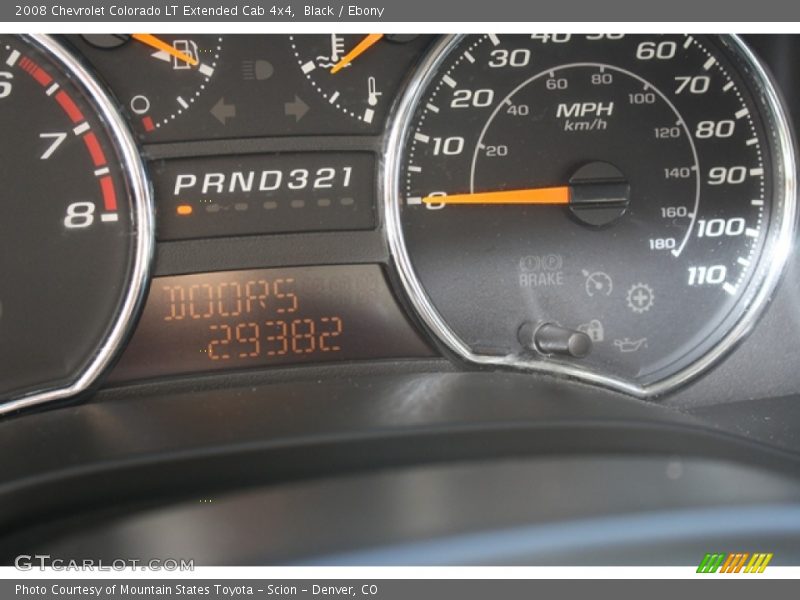 Black / Ebony 2008 Chevrolet Colorado LT Extended Cab 4x4