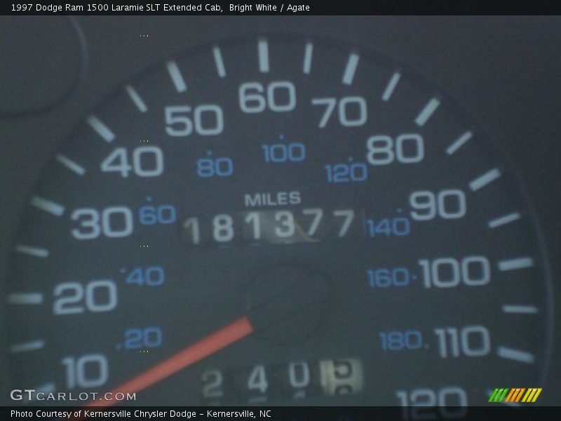 Bright White / Agate 1997 Dodge Ram 1500 Laramie SLT Extended Cab