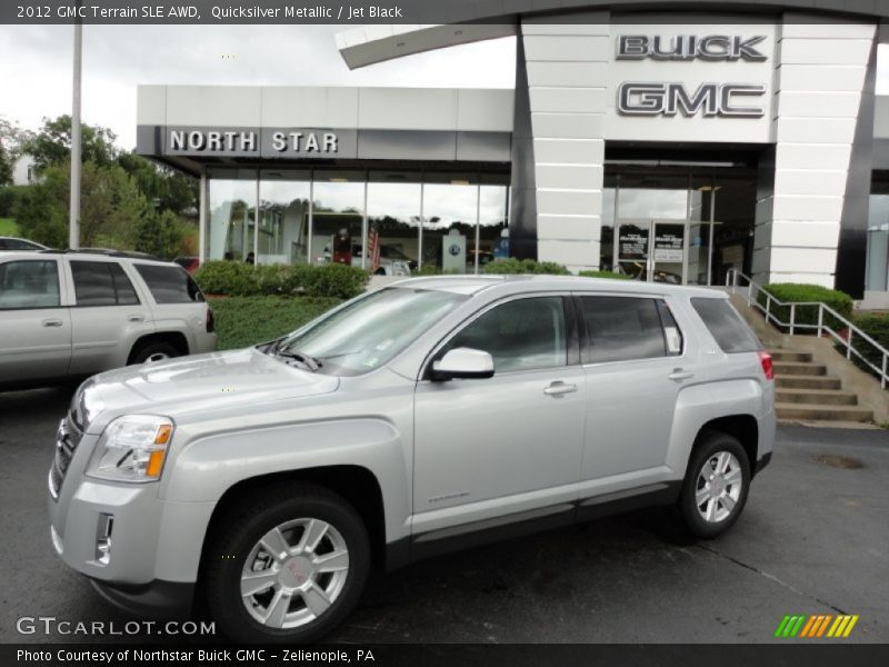 Quicksilver Metallic / Jet Black 2012 GMC Terrain SLE AWD
