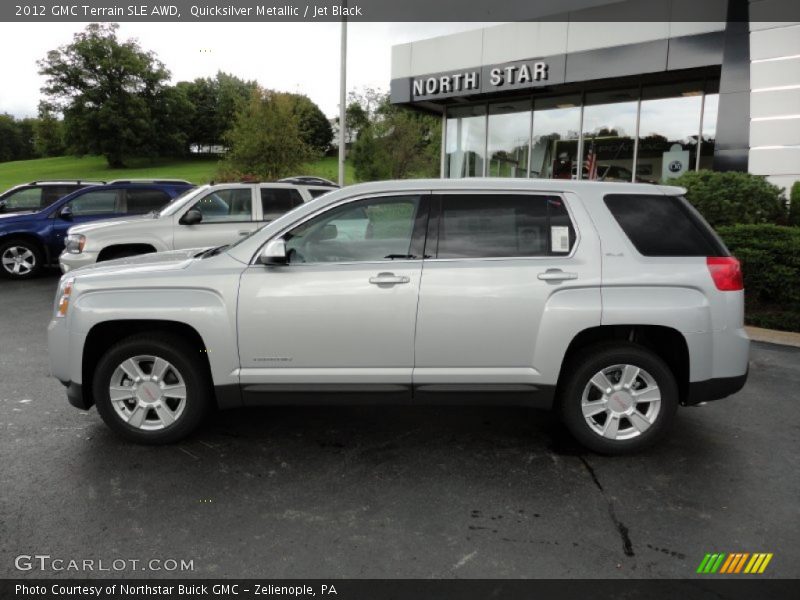Quicksilver Metallic / Jet Black 2012 GMC Terrain SLE AWD