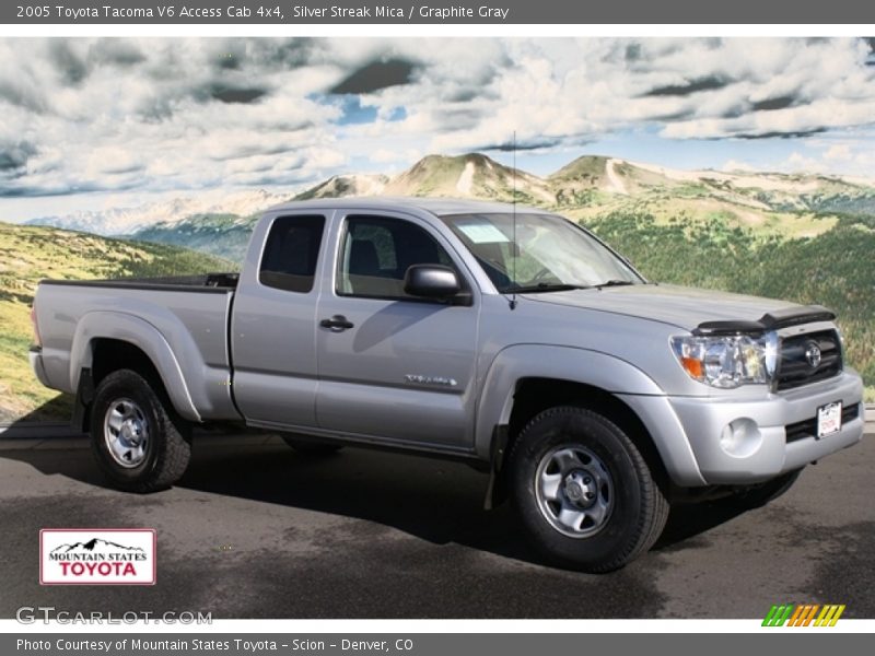 Silver Streak Mica / Graphite Gray 2005 Toyota Tacoma V6 Access Cab 4x4