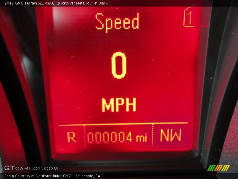 Quicksilver Metallic / Jet Black 2012 GMC Terrain SLE AWD