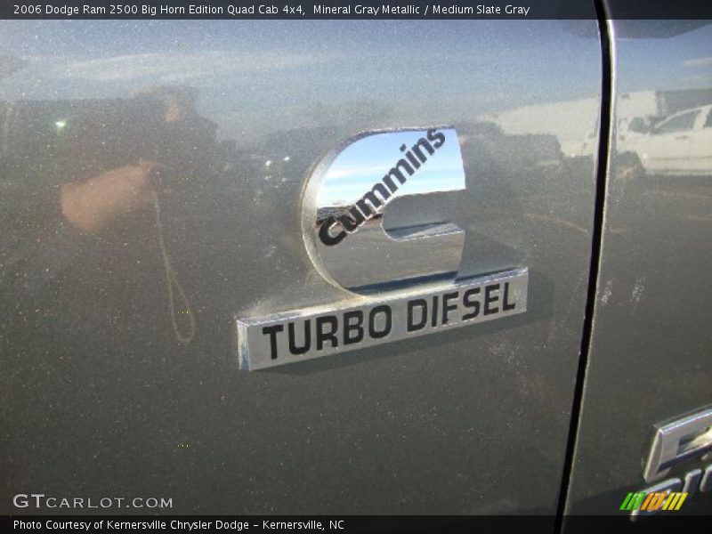 Mineral Gray Metallic / Medium Slate Gray 2006 Dodge Ram 2500 Big Horn Edition Quad Cab 4x4