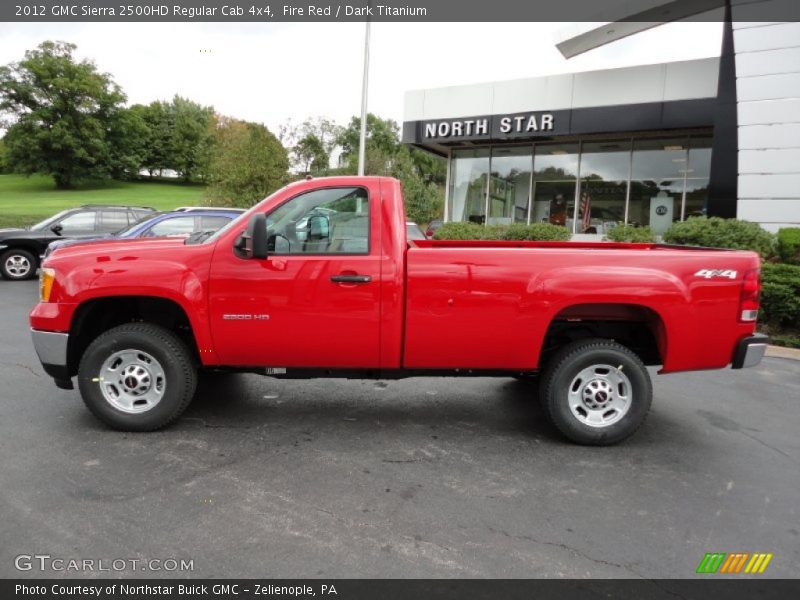 Fire Red / Dark Titanium 2012 GMC Sierra 2500HD Regular Cab 4x4