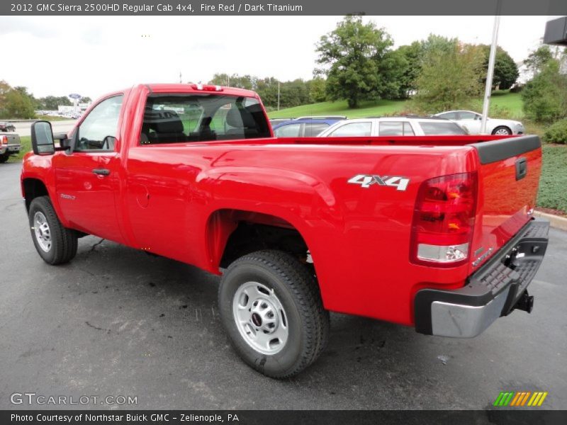 Fire Red / Dark Titanium 2012 GMC Sierra 2500HD Regular Cab 4x4