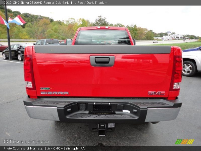 Fire Red / Dark Titanium 2012 GMC Sierra 2500HD Regular Cab 4x4