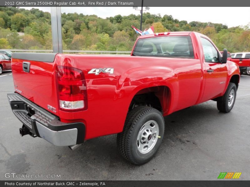 Fire Red / Dark Titanium 2012 GMC Sierra 2500HD Regular Cab 4x4