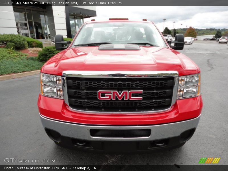 Fire Red / Dark Titanium 2012 GMC Sierra 2500HD Regular Cab 4x4