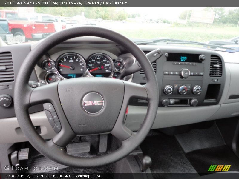 Fire Red / Dark Titanium 2012 GMC Sierra 2500HD Regular Cab 4x4