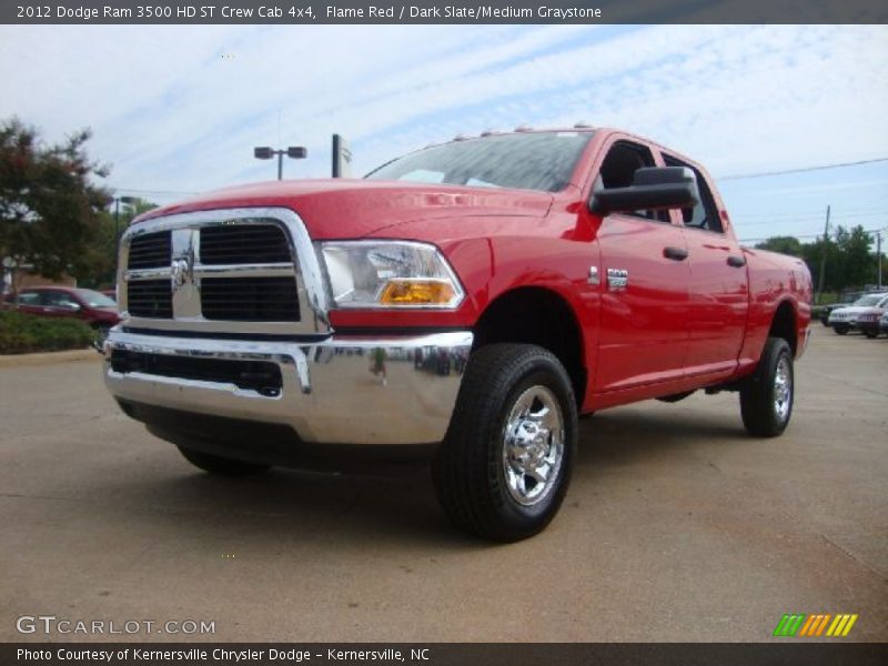 Flame Red / Dark Slate/Medium Graystone 2012 Dodge Ram 3500 HD ST Crew Cab 4x4