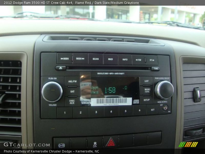 Flame Red / Dark Slate/Medium Graystone 2012 Dodge Ram 3500 HD ST Crew Cab 4x4