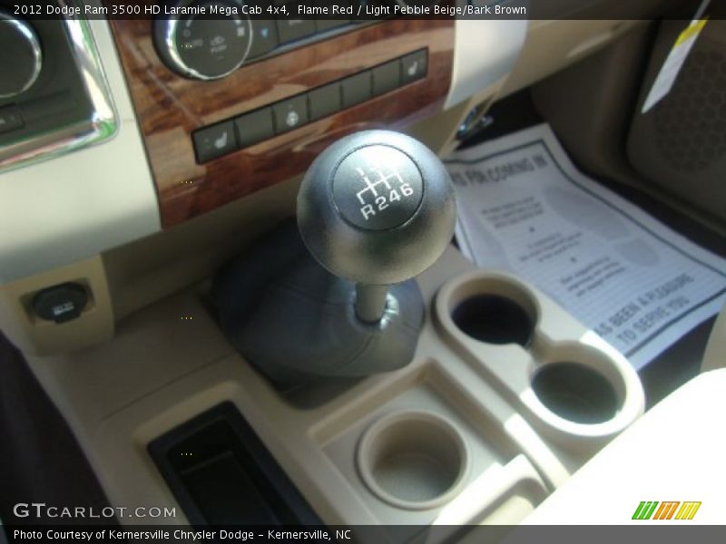  2012 Ram 3500 HD Laramie Mega Cab 4x4 6 Speed Manual Shifter