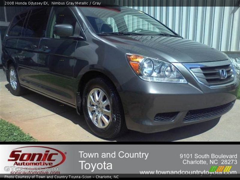 Nimbus Gray Metallic / Gray 2008 Honda Odyssey EX