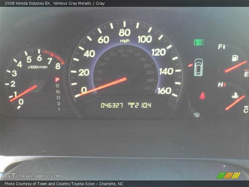 Nimbus Gray Metallic / Gray 2008 Honda Odyssey EX
