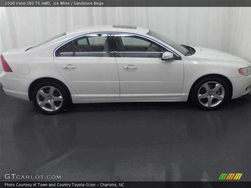 Ice White / Sandstone Beige 2008 Volvo S80 T6 AWD