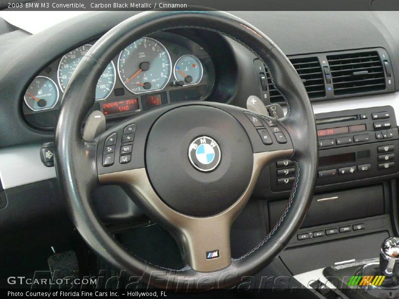 Carbon Black Metallic / Cinnamon 2003 BMW M3 Convertible