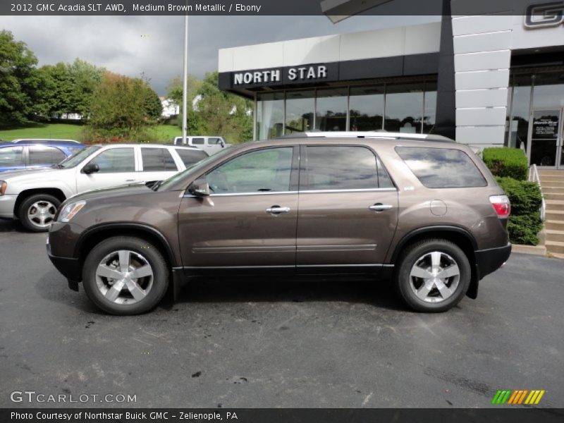 Medium Brown Metallic / Ebony 2012 GMC Acadia SLT AWD