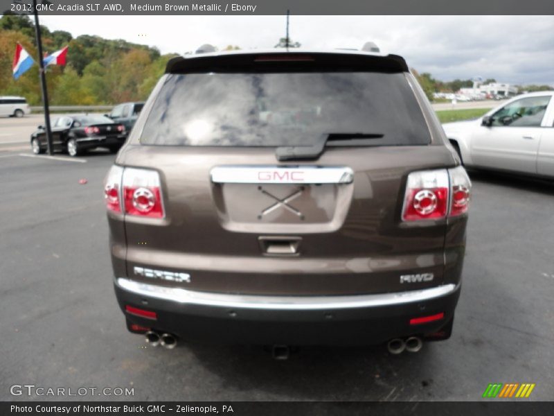 Medium Brown Metallic / Ebony 2012 GMC Acadia SLT AWD