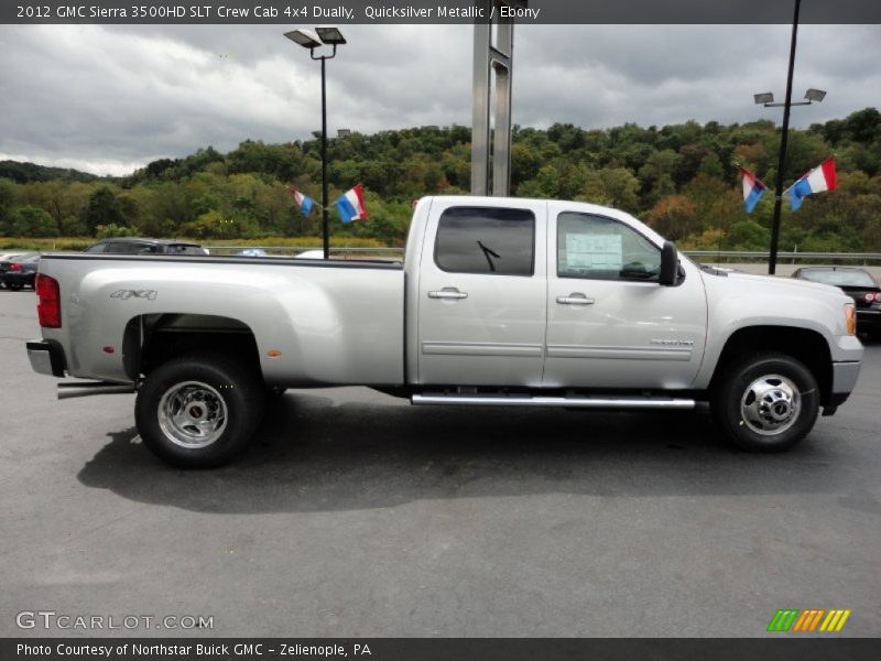  2012 Sierra 3500HD SLT Crew Cab 4x4 Dually Quicksilver Metallic