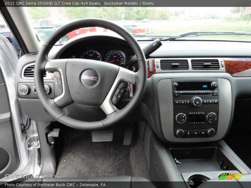 Dashboard of 2012 Sierra 3500HD SLT Crew Cab 4x4 Dually
