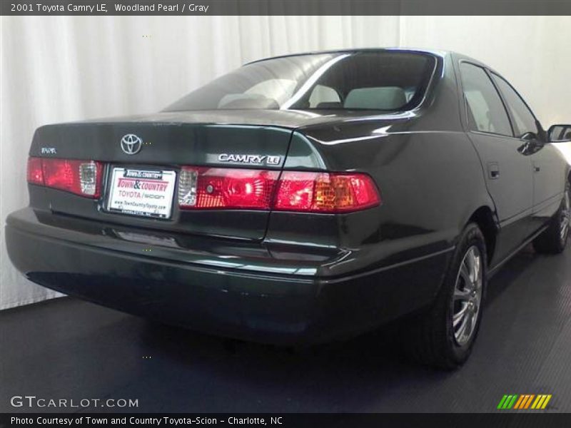Woodland Pearl / Gray 2001 Toyota Camry LE