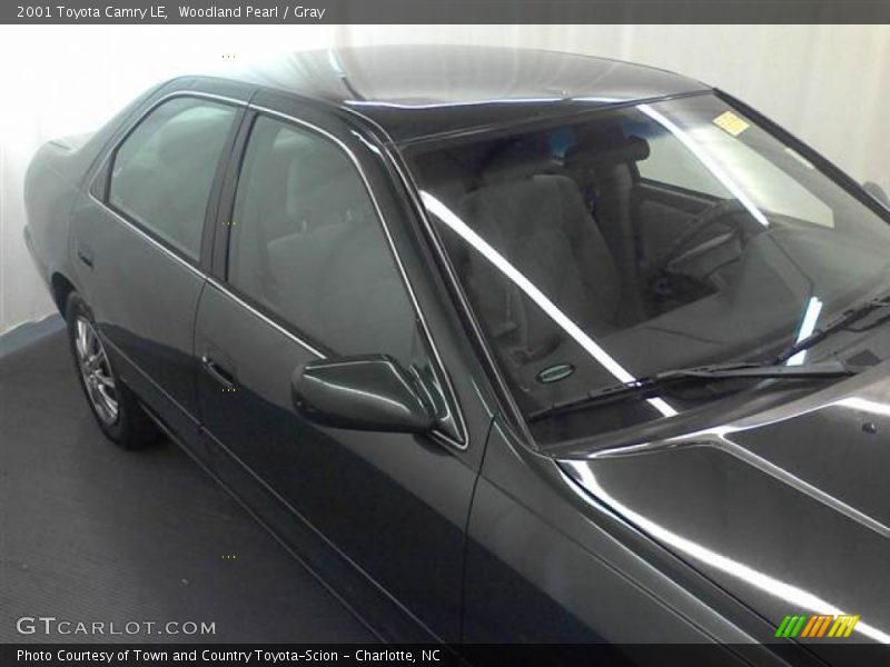 Woodland Pearl / Gray 2001 Toyota Camry LE