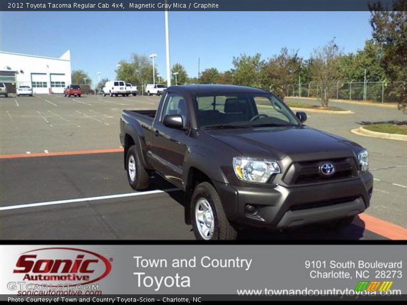 Magnetic Gray Mica / Graphite 2012 Toyota Tacoma Regular Cab 4x4