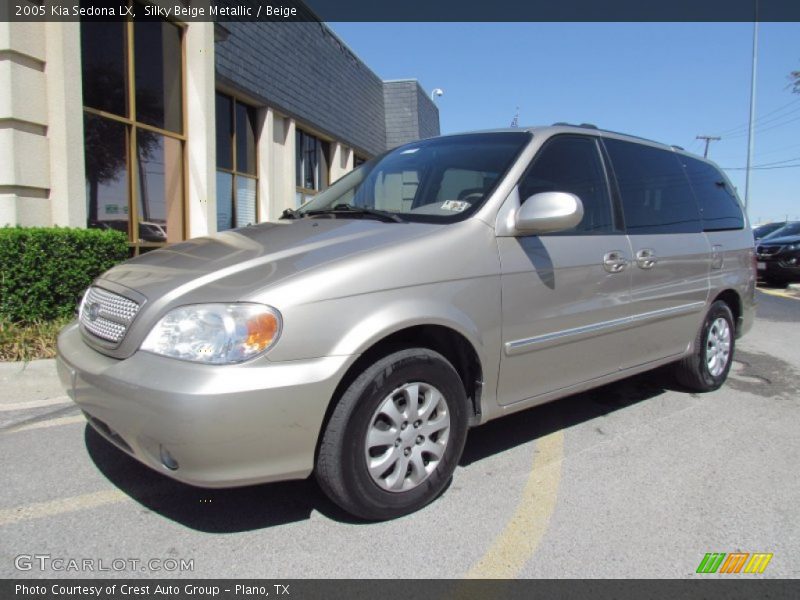 Silky Beige Metallic / Beige 2005 Kia Sedona LX