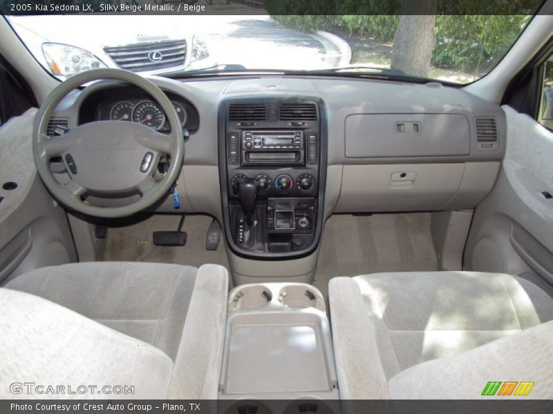 Silky Beige Metallic / Beige 2005 Kia Sedona LX
