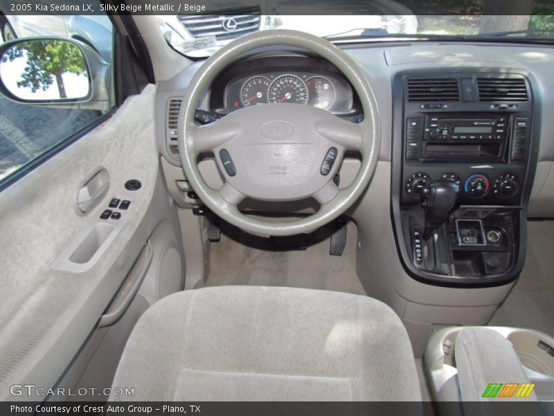 Silky Beige Metallic / Beige 2005 Kia Sedona LX