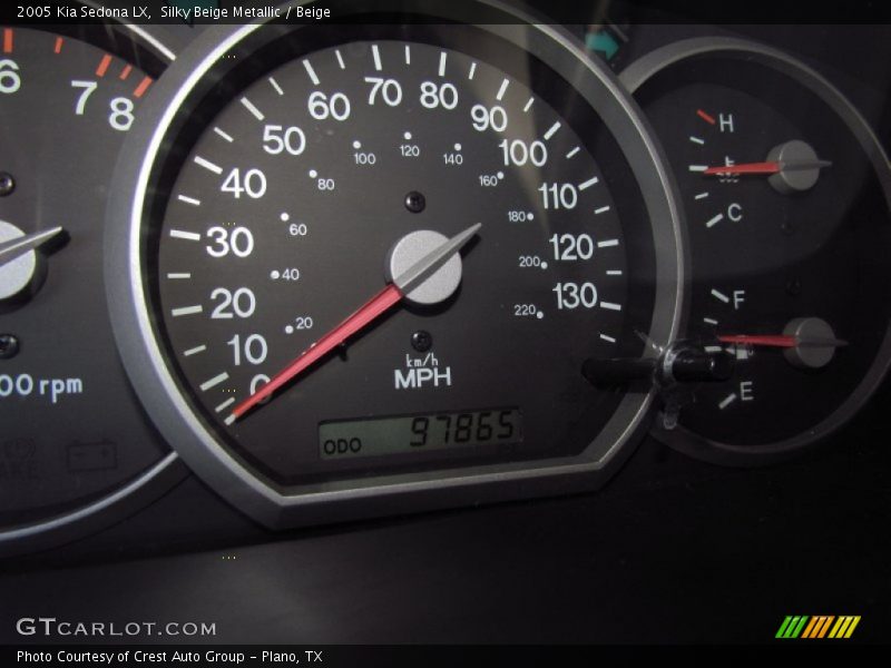 Silky Beige Metallic / Beige 2005 Kia Sedona LX