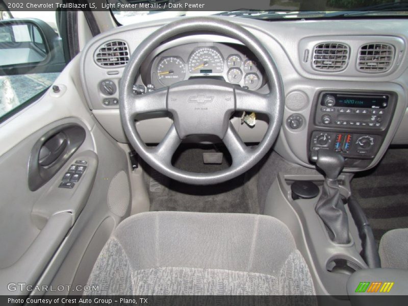 Light Pewter Metallic / Dark Pewter 2002 Chevrolet TrailBlazer LS