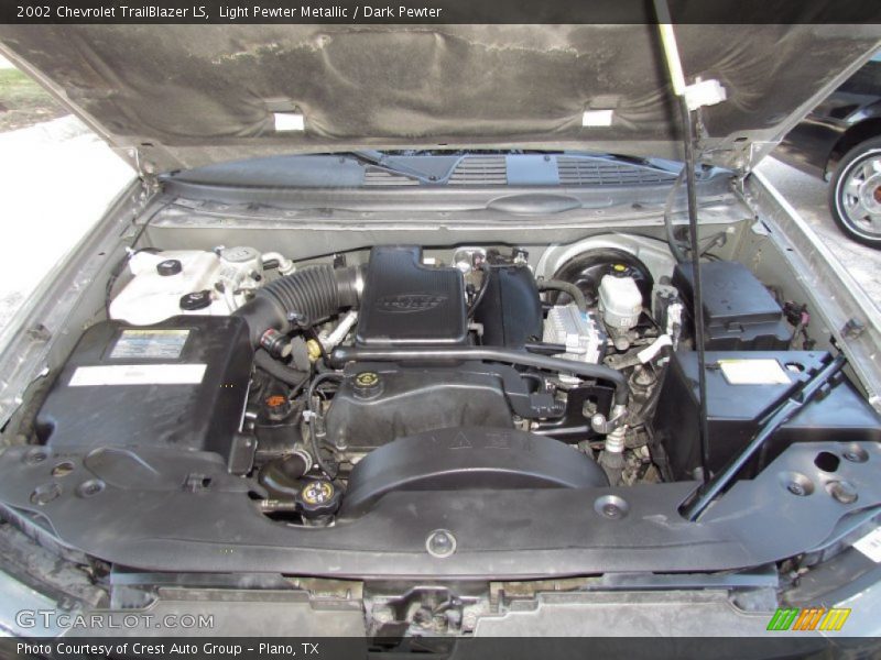 Light Pewter Metallic / Dark Pewter 2002 Chevrolet TrailBlazer LS