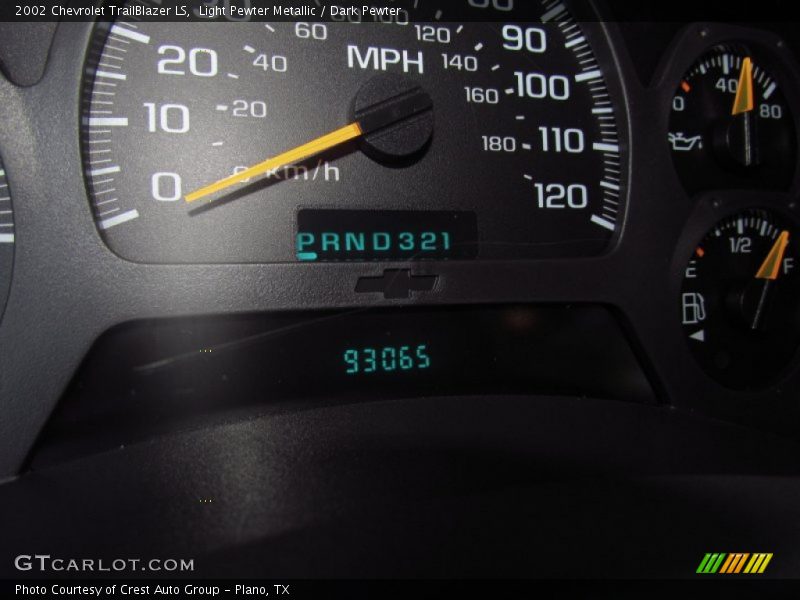 Light Pewter Metallic / Dark Pewter 2002 Chevrolet TrailBlazer LS