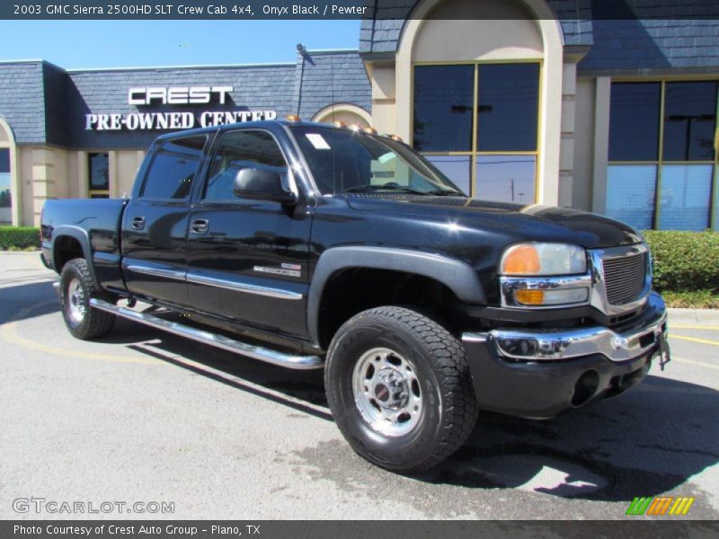 Onyx Black / Pewter 2003 GMC Sierra 2500HD SLT Crew Cab 4x4