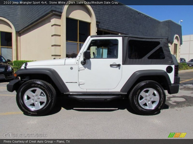 Stone White / Dark Slate Gray/Medium Slate Gray 2010 Jeep Wrangler Sport 4x4