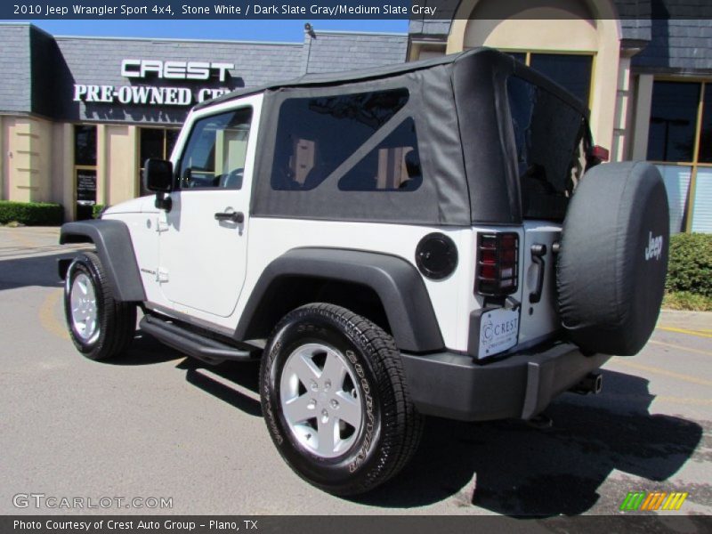 Stone White / Dark Slate Gray/Medium Slate Gray 2010 Jeep Wrangler Sport 4x4