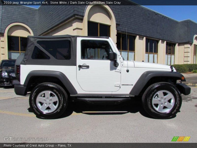 Stone White / Dark Slate Gray/Medium Slate Gray 2010 Jeep Wrangler Sport 4x4