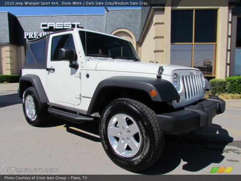 Stone White / Dark Slate Gray/Medium Slate Gray 2010 Jeep Wrangler Sport 4x4