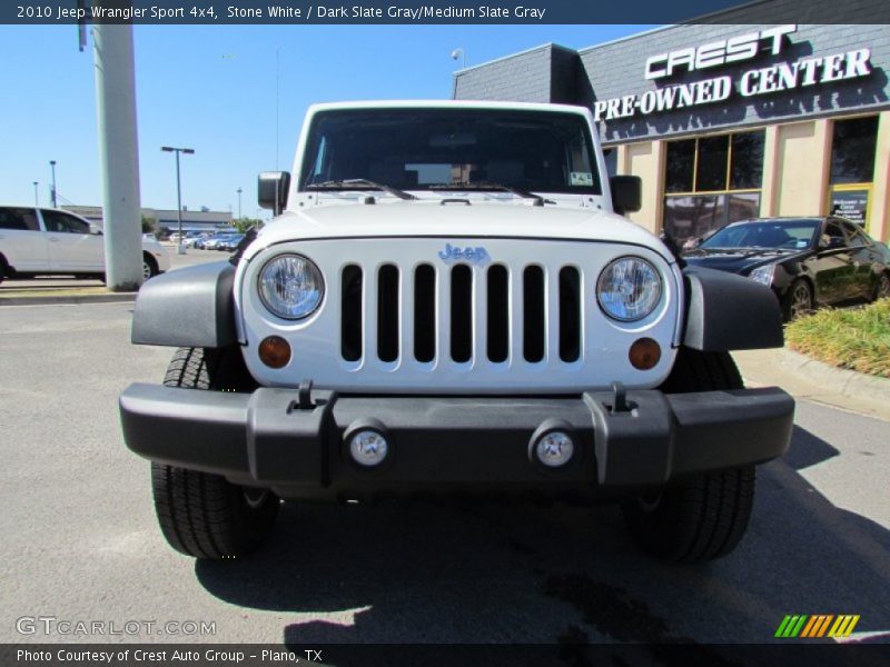 Stone White / Dark Slate Gray/Medium Slate Gray 2010 Jeep Wrangler Sport 4x4
