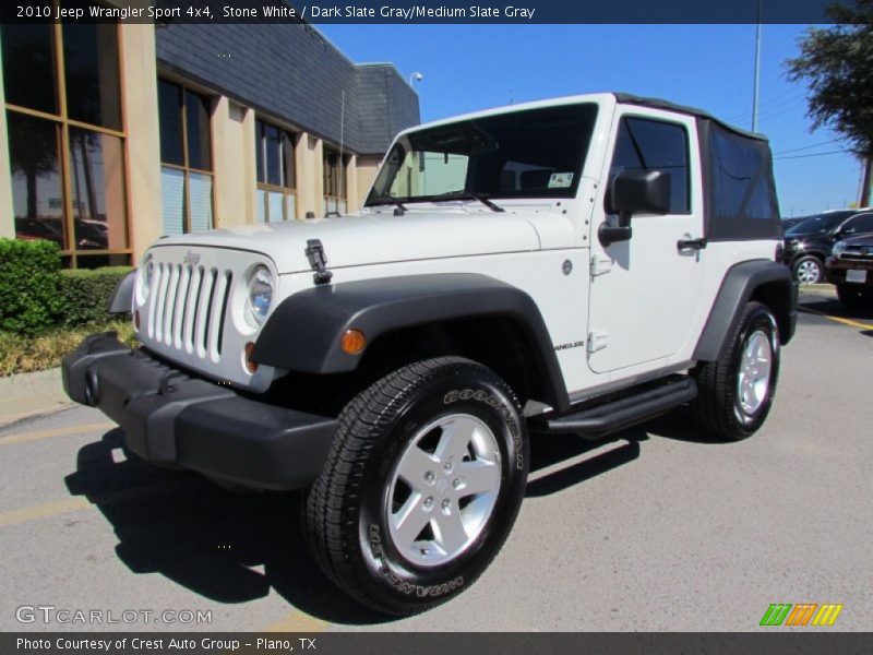 Stone White / Dark Slate Gray/Medium Slate Gray 2010 Jeep Wrangler Sport 4x4
