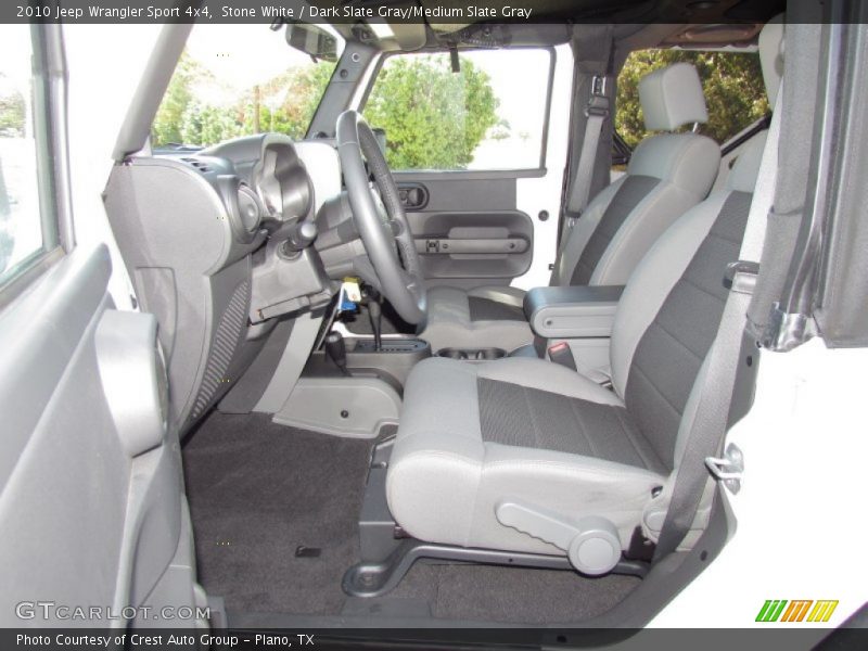 Stone White / Dark Slate Gray/Medium Slate Gray 2010 Jeep Wrangler Sport 4x4